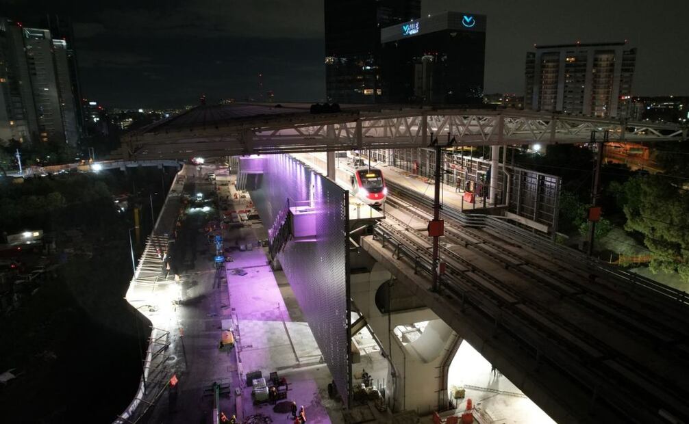 Trabajos de construcción del Tren Interurbano México-Toluca llegan a su fase final (17/11/2025). Foto: Especial