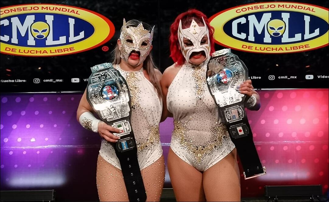 Lluvia y Jarochita vencieron a Taya Valkyrie y Lady Frost y conservaron los Campeonatos Femeniles / FOTO: Leobardo Vázquez - EL UNIVERSAL