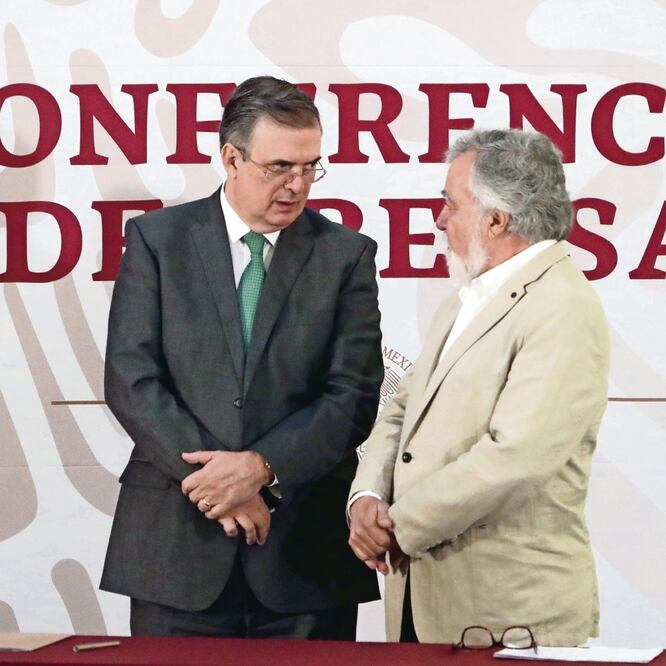 El lunes se reunirán el canciller Marcelo Ebrard y Alejandro Encinas, subsecretario de Derechos Humanos de la Segob, para tratar el tema migratorio. Foto: ARIEL OJEDA. EL UNIVERSAL