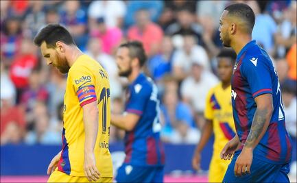 Barcelona, con Lionel Messi, cae ante el Levante