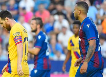 Barcelona, con Lionel Messi, cae ante el Levante