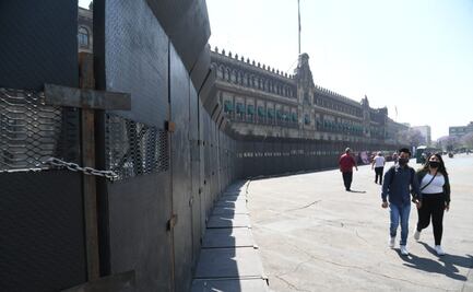 Vallas en Palacio Nacional “no es porque tengamos miedo”, sino porque hay mucha provocación e infiltrados: AMLO 