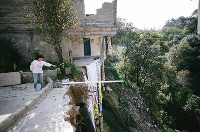 Santa Rita, la otra zona de riesgo en Cuajimalpa