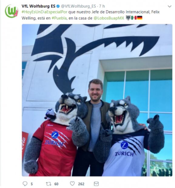 Lobos BUAP y Wolfsburgo fortalecen su relación