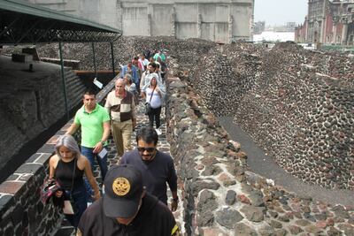 Convictos próximos a obtener su libertad visitan el Templo Mayor