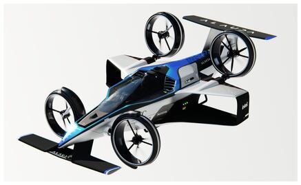 Crean el primer auto de carreras volador: fotos