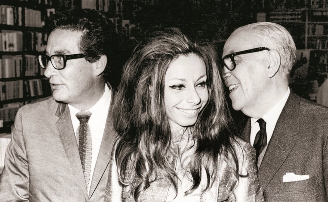 Octavio Paz, Marie-Jo y Arnaldo Orfila Reyna. Foto: Archivo