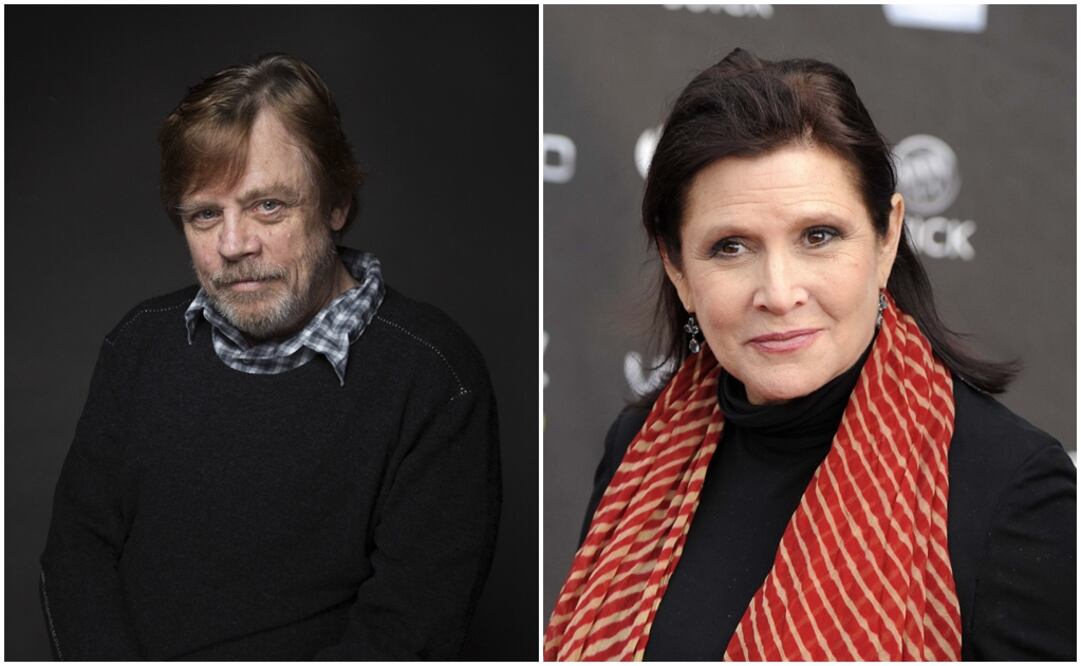 Mark Hamill y Carrie Fisher. Foto: Taylor Jewell/Invision/AP - Chris Pizzello/AP, archivo
