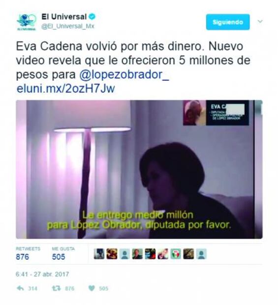 El Foco. La agria tentación de Eva Cadena