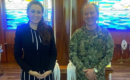 Tere Jiménez analiza con Semar estrategias de seguridad para Aguascalientes