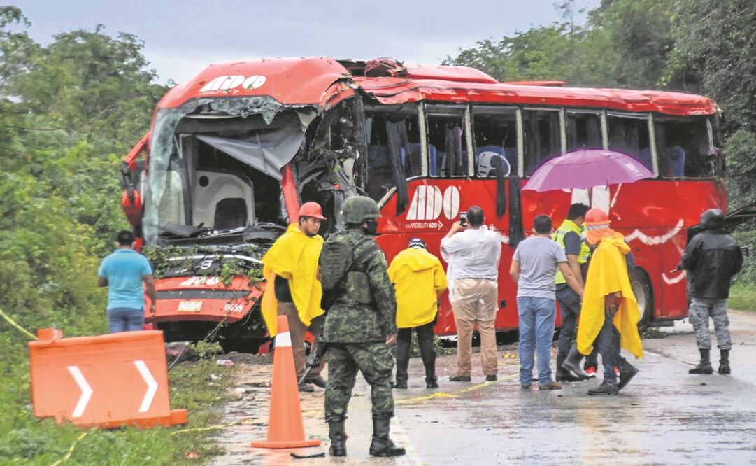 Entre los pasajeros accidentados en el autobús en Quintana Roo se encuentran extranjeros, dieron a conocer las autoridades. Foto: Elizabeth Ruiz. AFP