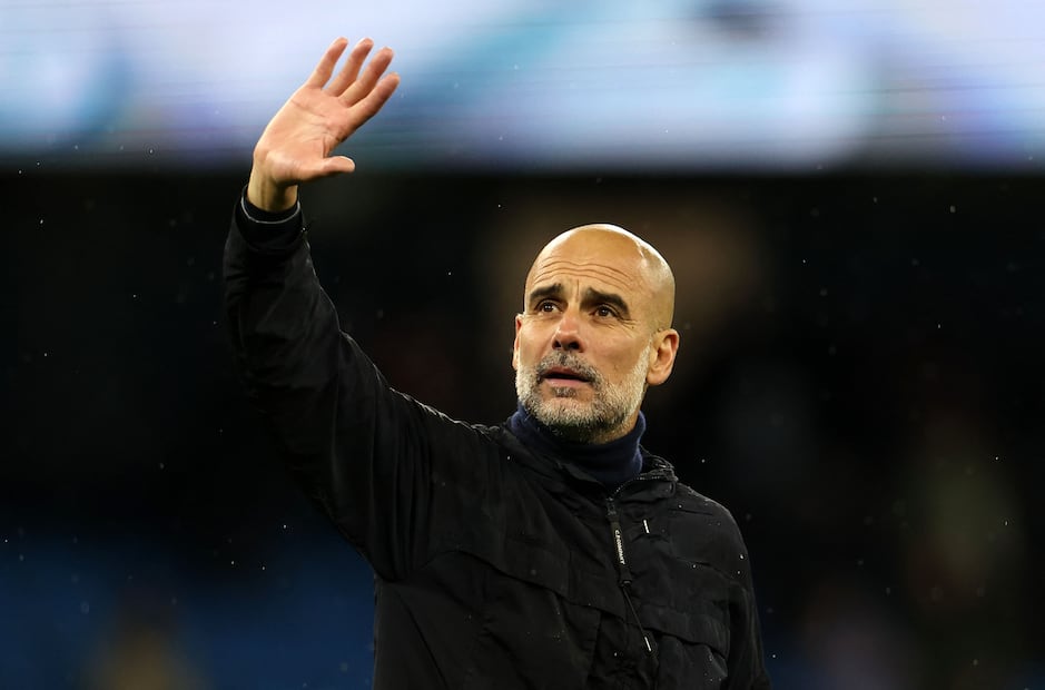 Pep Guardiola durante un partido del Manchester City en la Premier League - Foto: AFP