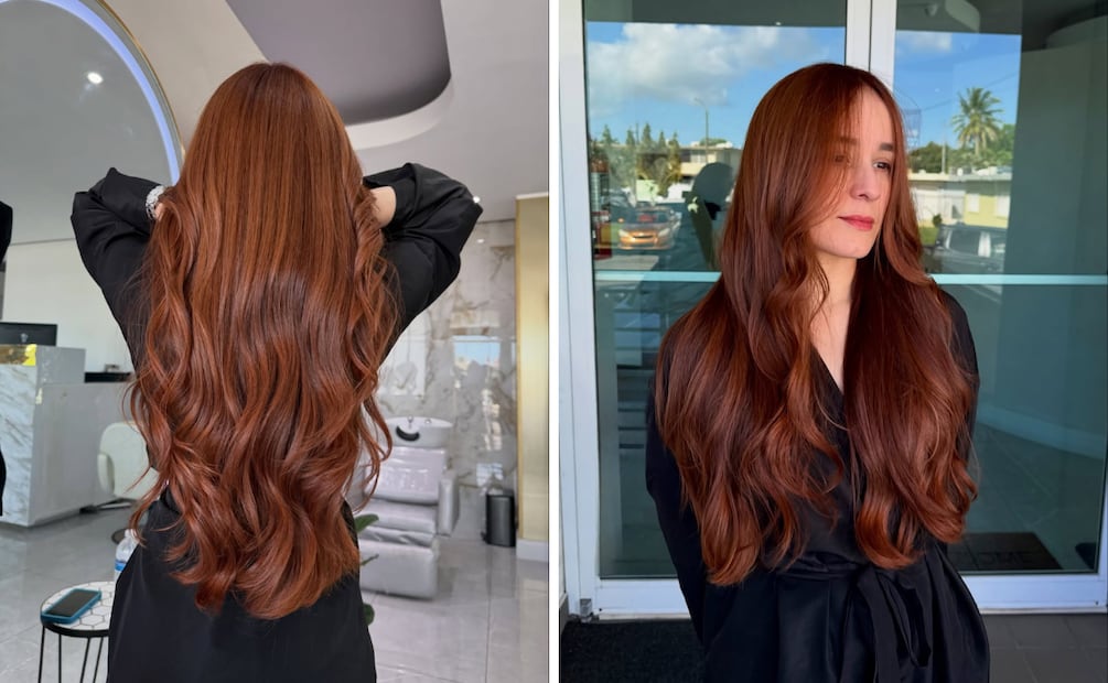Cabello cobrizo. Foto: Instagram @lizbeth.hairstylist