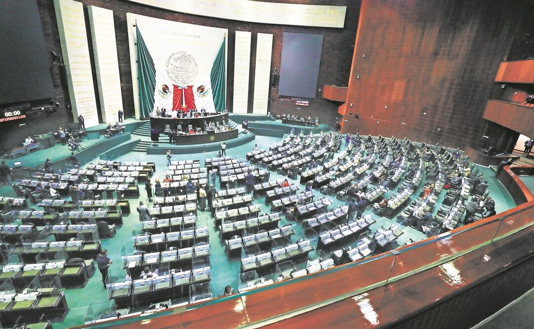 La bancada de Morena y aliados requieren mayoría calificada para avalar el proyecto de AMLO. Foto: ARCHIVO EL UNIVERSAL