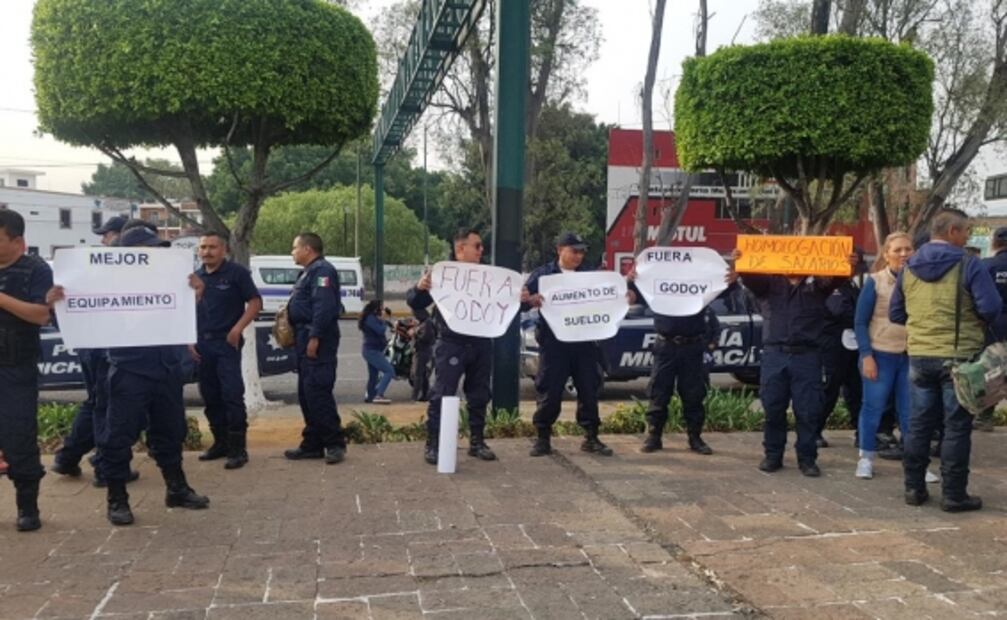En paro cerca de 5 mil policías de Michoacán; exigen renuncia del titular de la SSP