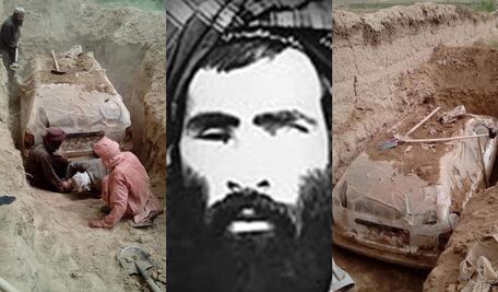 Encuentran Toyota enterrado luego de 21 años; perteneció a fundador del ejército Talibán