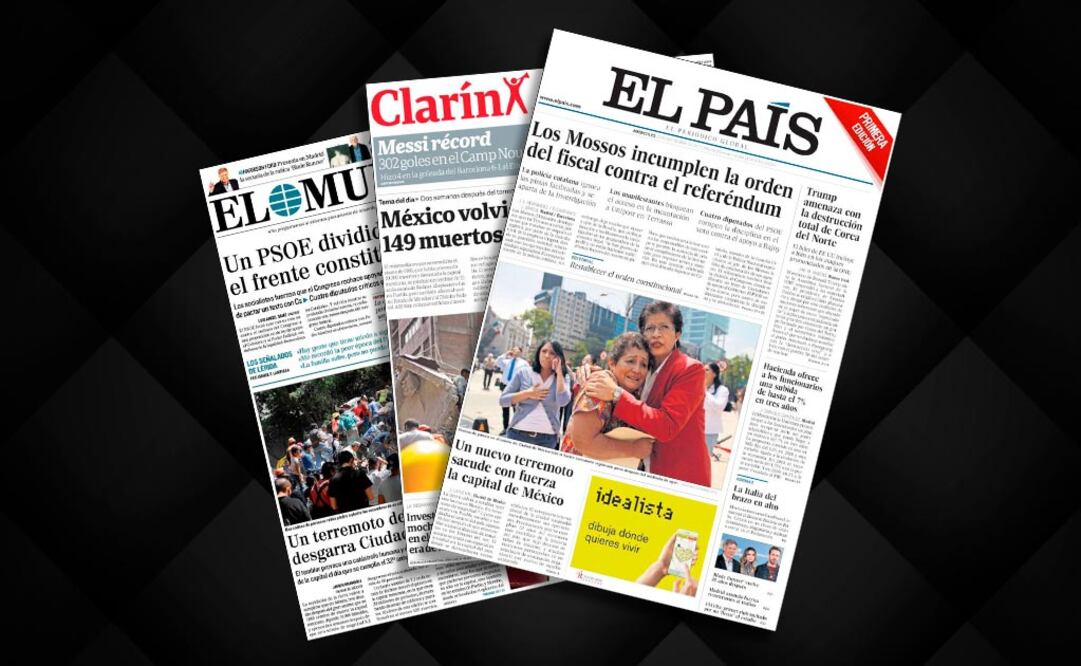 Tras el sismo, prensa internacional voltea a México