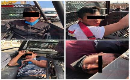 “¡Ahí está la patrulla, ahí está la maruca!”; caen presuntos asaltantes de transporte público en Valle de Chalco