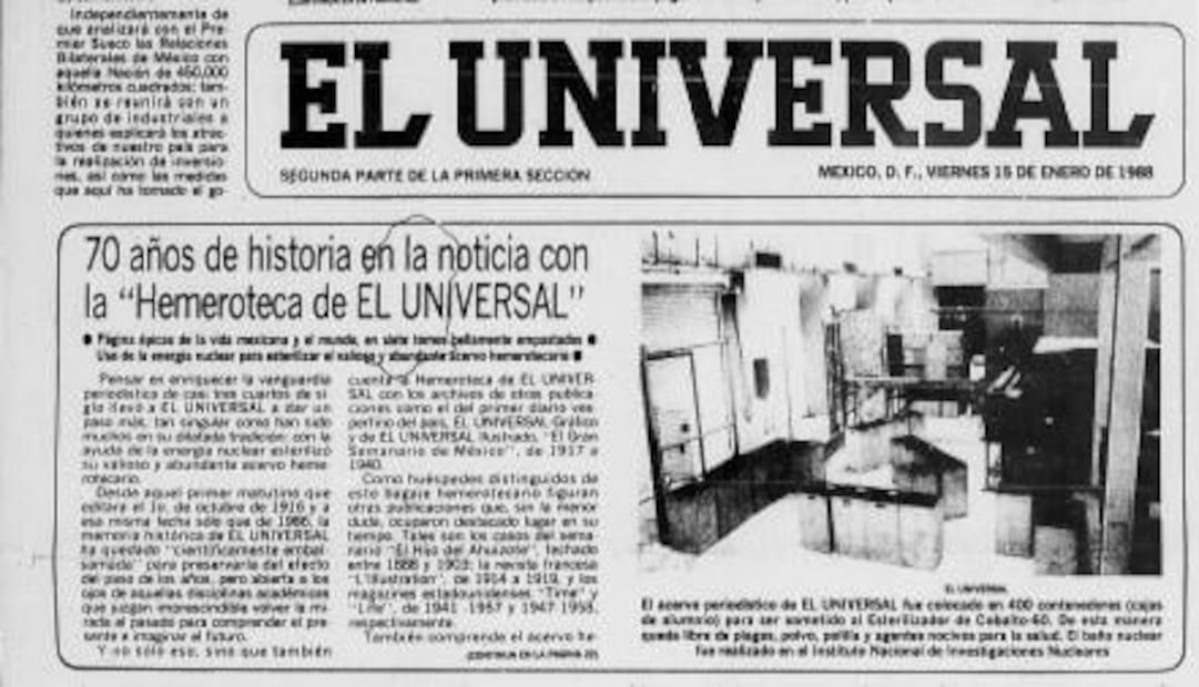 EL UNIVERSAL narrado por sí mismo