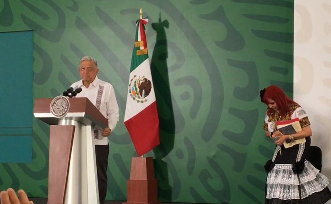 Conferencia de prensa en las instalaciones de la Séptima Región Naval Militar de Campeche. Foto: Especial