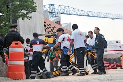 Derrumbe en obra de plaza comercial en Álvaro Obregón