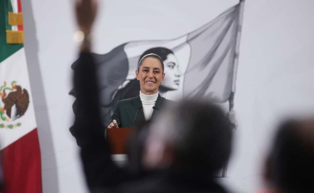 Conferencia matutina de la presidenta Claudia Sheinbaum Pardo en Palacio Nacional el 17 de octubre de 2025. Foto: Carlos Mejía / EL UNIVERSAL