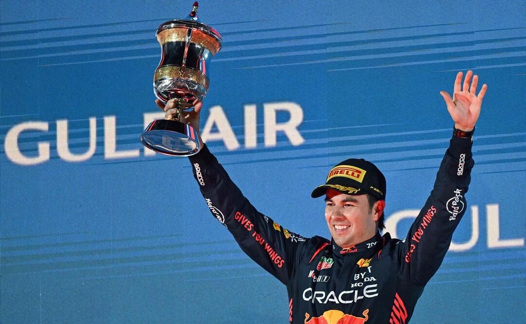 Sergio Pérez entró en el podio del Gran Premio de Bahrein / Foto: AFP