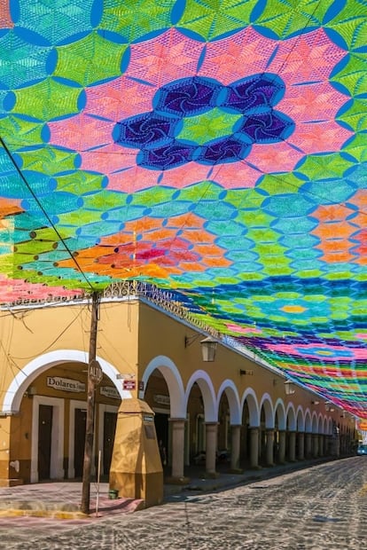 Etzatlán, en Jalisco, tiene el cielo tejido más grande del mundo