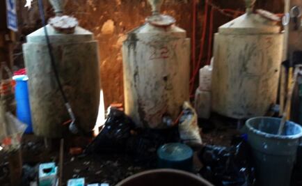 Desmantelan narcolaboratorio en Purépero, Michoacán