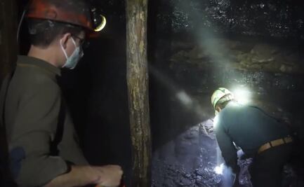 Ricardo Anaya descubre que trabajo de los mineros es peligroso
