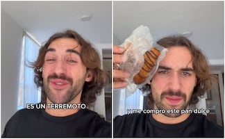 Extranjero reacciona a su primer sismo en CDMX y se viraliza en TikTok: cuestiona el uso del bolillo para el susto