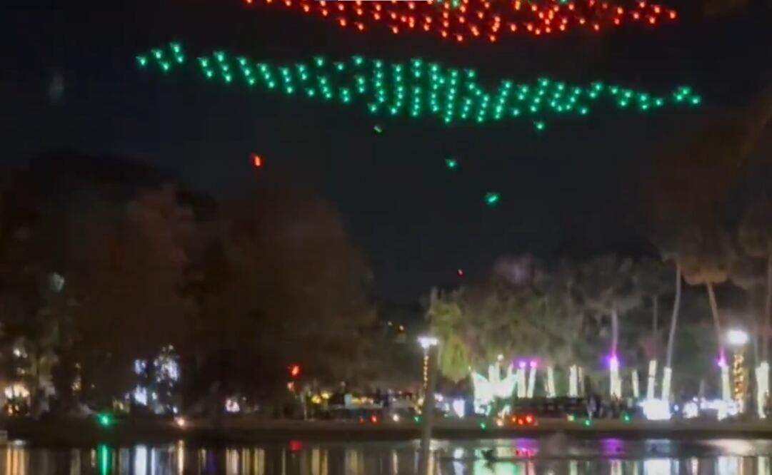 Niño de 7 años gravemente herido por dron caído durante espectáculo navideño en Orlando (22/12/2024). Foto: Captura de pantalla