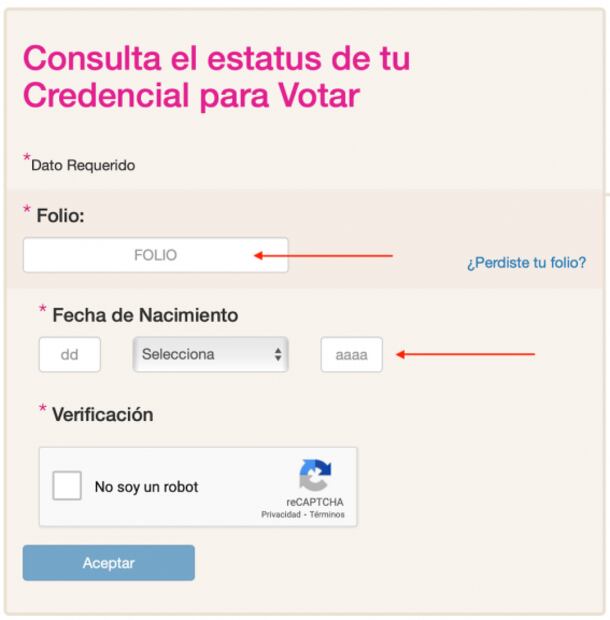 ¿Cómo saber si mi INE ya llegó al módulo?