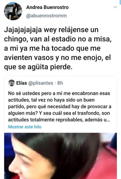 #LadyCerveza incita violencia en el estadio de Chivas