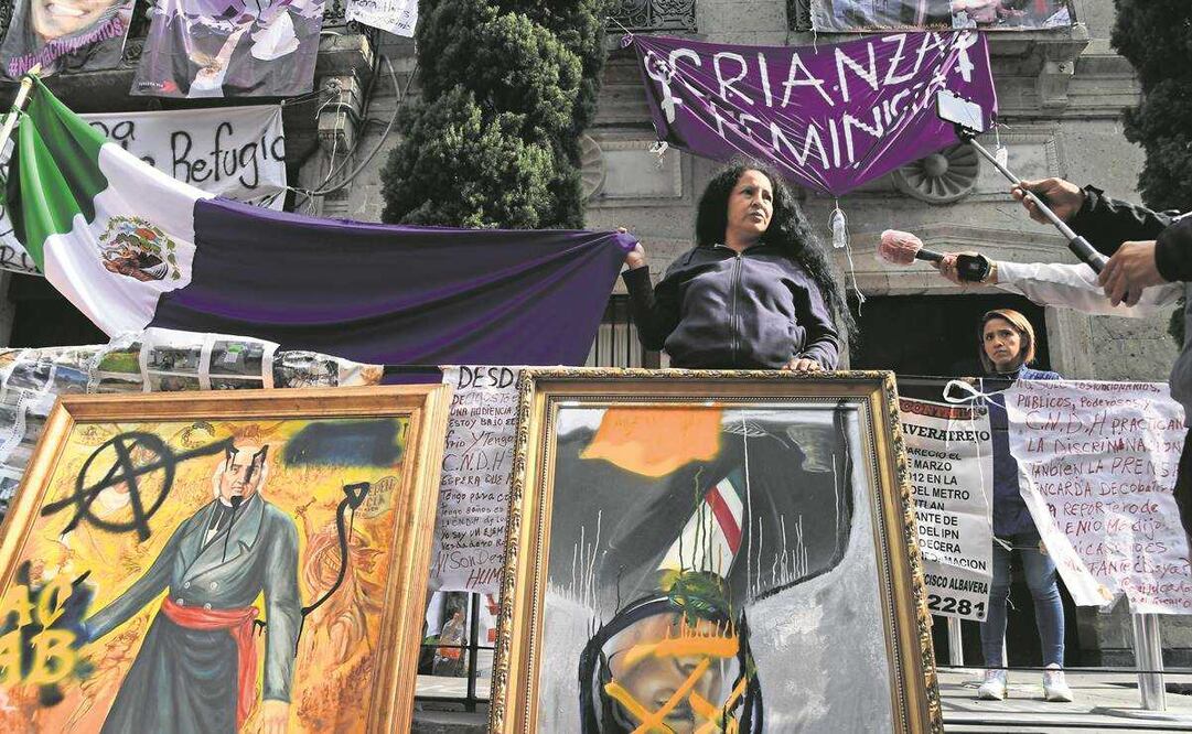 Desde 2020, feministas del bloque negro ocupan la CNDH
