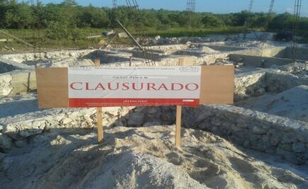 Clausuran construcciones en dos predios de Q.Roo