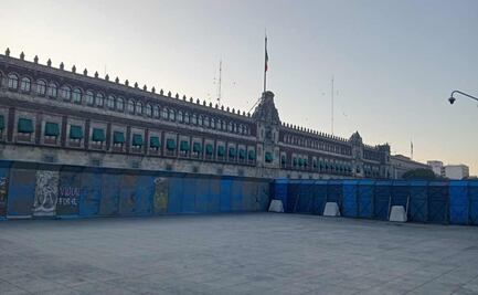 Palacio Nacional y Catedral amanecen blindados; se preparan con vallas por marcha del #25N
