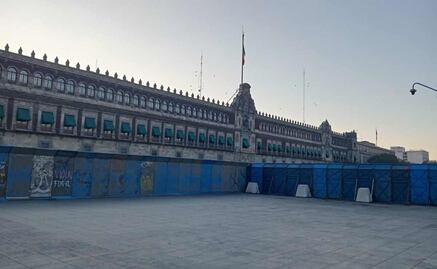 Palacio Nacional y Catedral amanecen blindados; se preparan con vallas por marcha del #25N