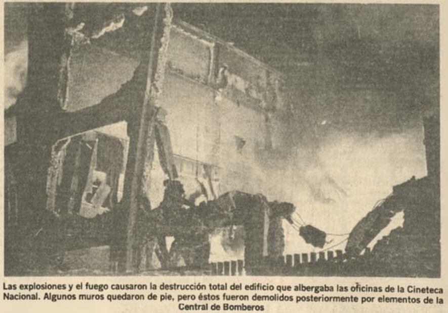 En 1982, parte de la historia se borró con el incendio de la Cineteca Nacional