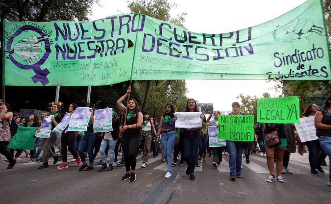 Marcha de mujeres a favor del aborto legal el 28 de septiembre de 2019. Foto: Carlos Mejía/ Archivo EL UNIVERSAL.