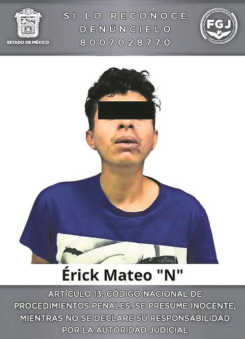 Erick Mateo, uno de los detenidos por el secuestro. Foto: Especial