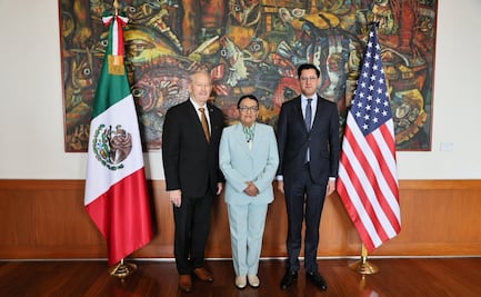 Canciller Velasco y Rosa Icela sostienen encuentro con embajador Johnson; revisan tema migratorio y agenda bilateral