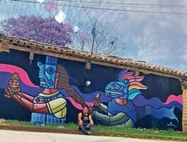 Murales muestran tradición y cultura de la región Mixteca de Oaxaca