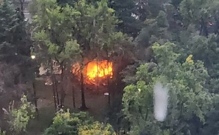 VIDEO: Reportan incendio en bajo puente sobre Av. Ejército Nacional en la Miguel Hidalgo; no hay heridos 