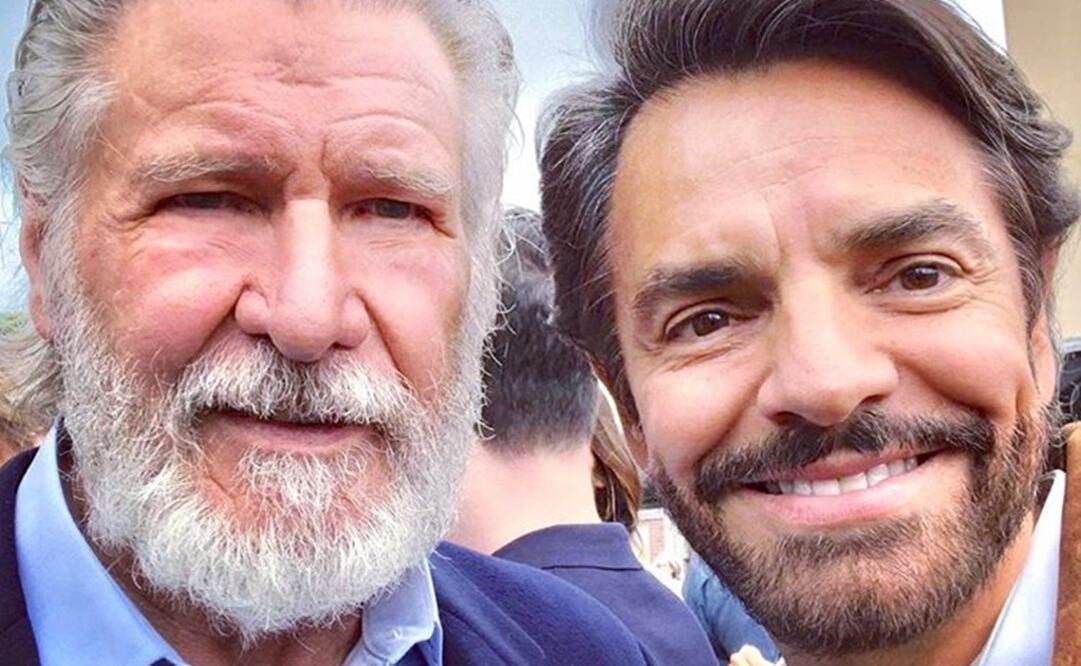 Harrison Ford y Eugenio Derbez. Foto: Instagram 