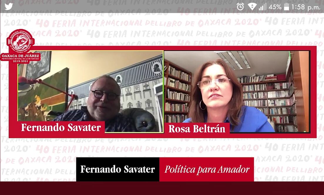 Fernando Savater. Foto: Captura