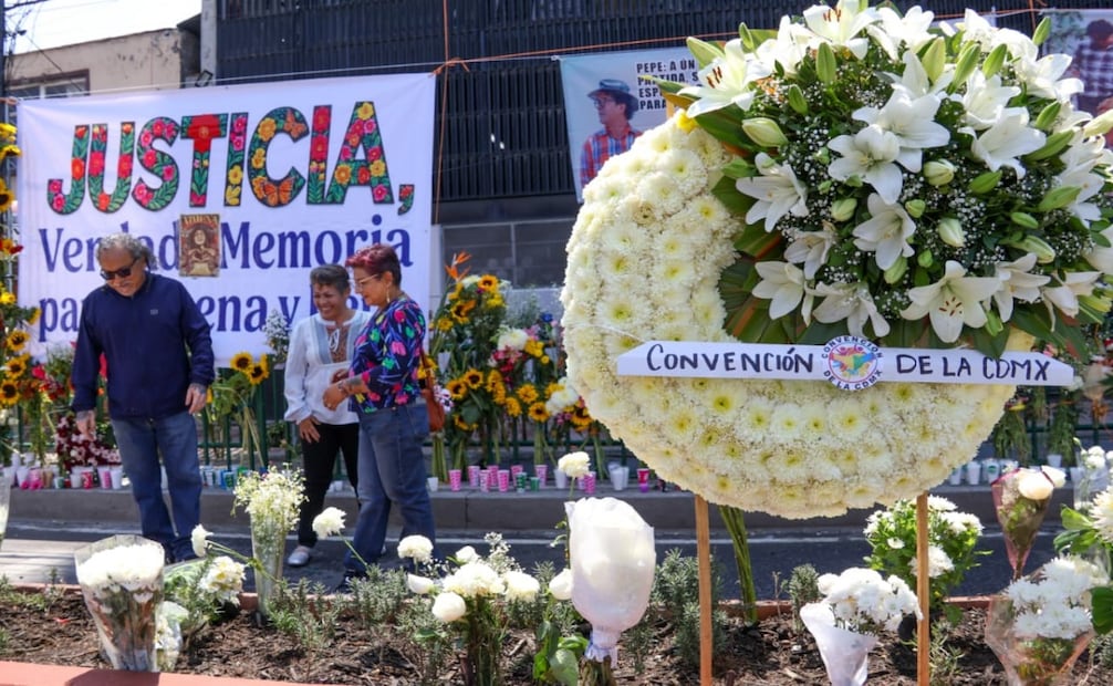Rinden homenaje a Ximena Guzmán y José Muñoz a un año de su asesinato. Foto: Karla Guerrero