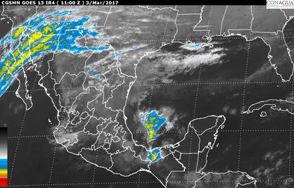 Frente frío 32 causará lluvias en gran parte del país