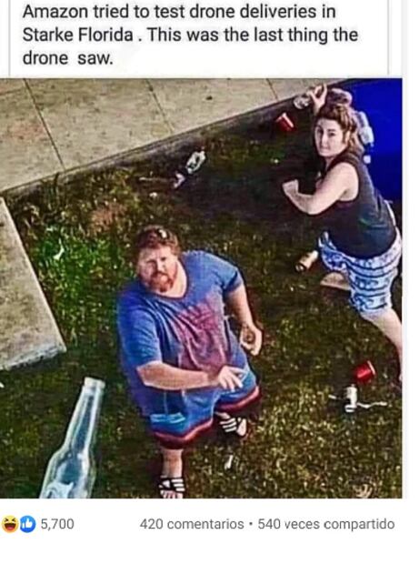 La última triste imagen que captó un dron entrega de Amazon