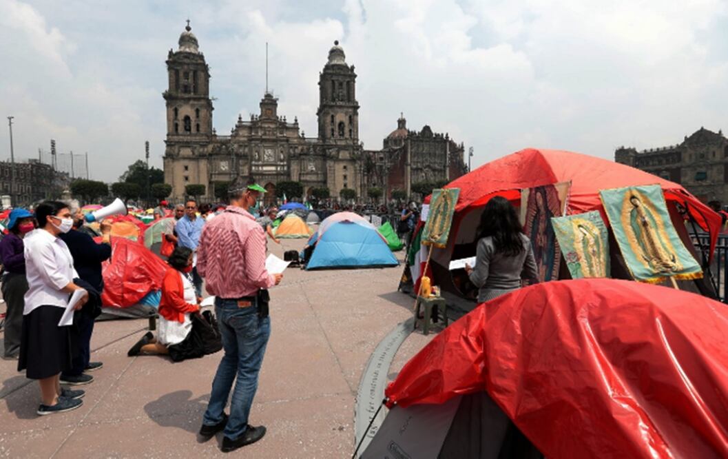Frenaaa decidió esta noche levantar "provisionalmente" su campamento al señalar que es por medidas de seguridad. Foto: Archivo/EL UNIVERSAL